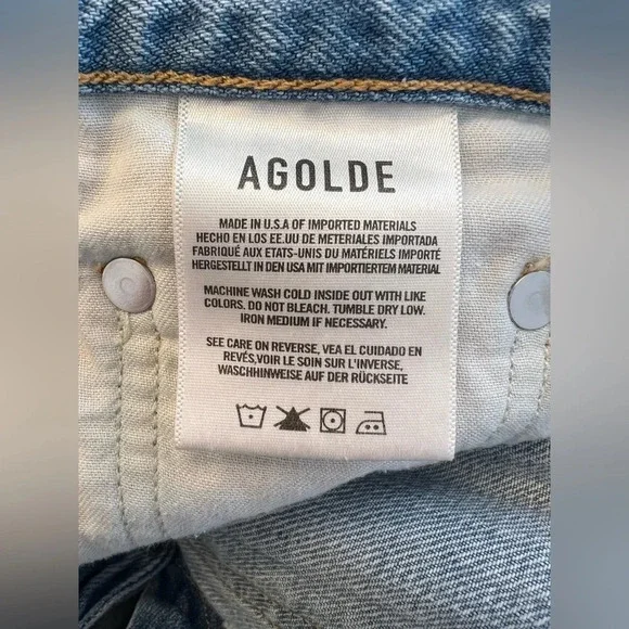 AGOLDE Criss Cross Jeans Size 22 - Picture 4 of 11